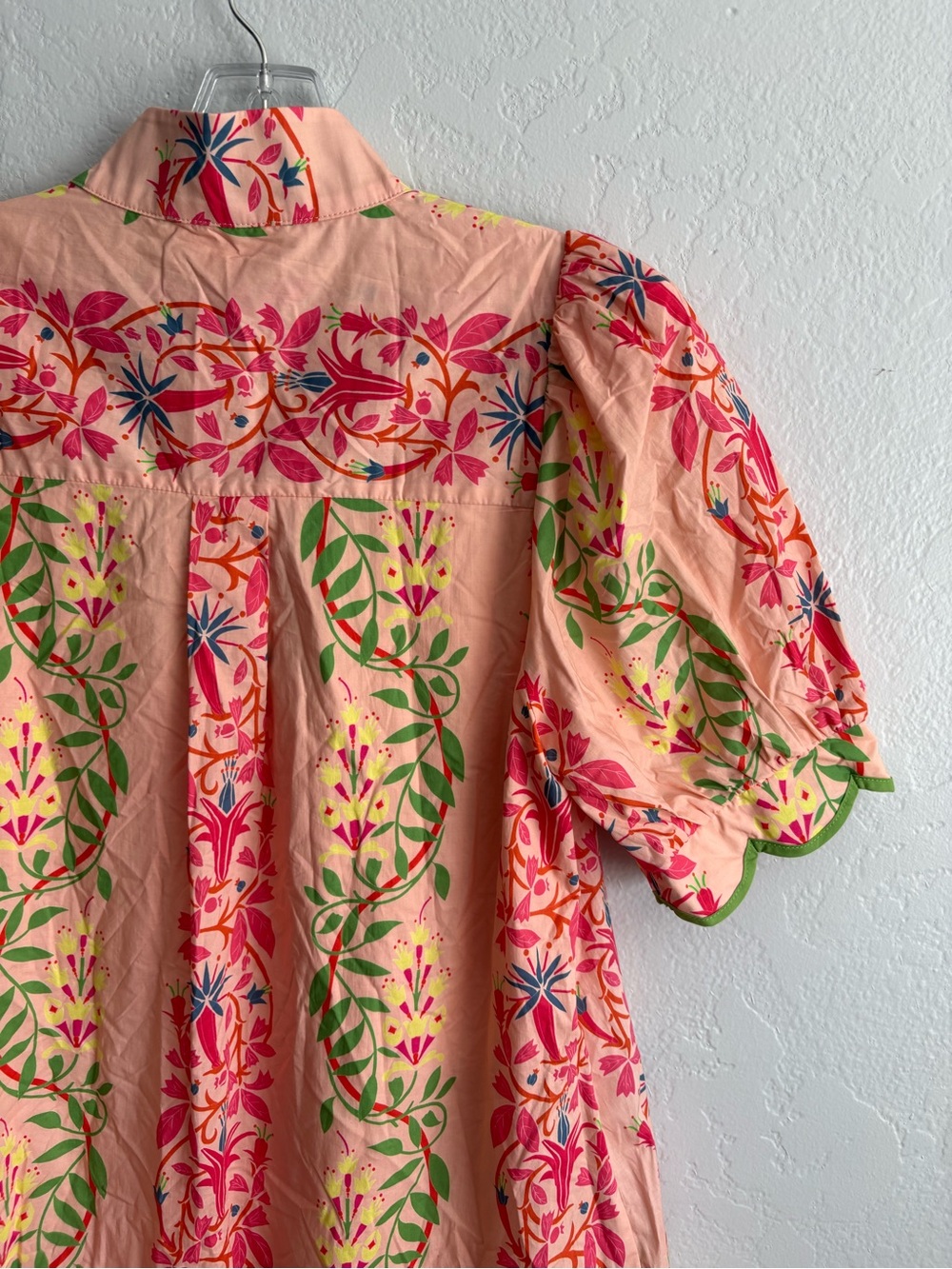 ❤️NEW entro Pink Floral Scallop-Trim Dress - Picture 10 of 12